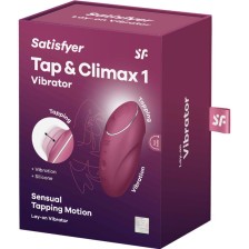 SATISFYER - TAP & CLIMAX 1 LAY-ON VIBRATOR RED