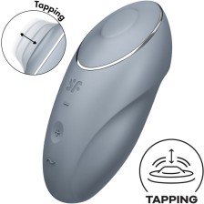 SATISFYER - TAP & CLIMAX 1 AUFLEGVIBRATOR GRAU