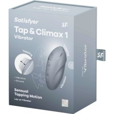 SATISFYER - TAP & CLIMAX 1 VIBRADOR LAY-ON CINZA