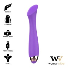 WOMANVIBE - VIBRATEUR RECHARGEABLE EN SILICONE MANDY POINT "K"