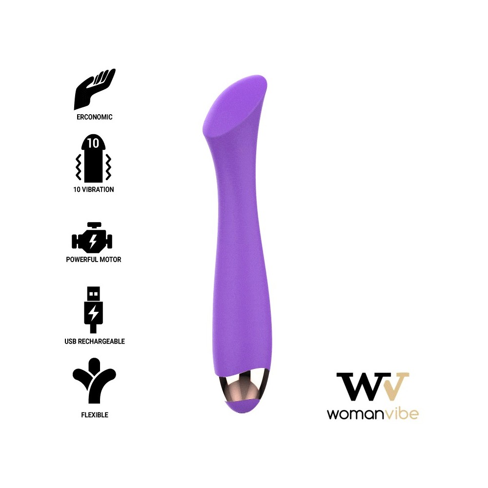 WOMANVIBE - MANDY "K" POINT SILICONE RECHARGEABLE VIBRATOR