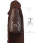 FANTASY X- TENSIONS - PIPEDREAMS SLEEVE 9 IN + 3 IN PLUG REMOTE BROWN