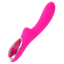 OHMAMA - MAGNETIC RECHARGEABLE 10 SPEEDS SILICONE VIBRATOR 21 CM