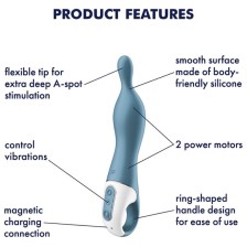 SATISFYER - VIBRATORE AMAZING 1 ASPOT BLU