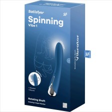 SATISFYER - VIBRATEUR ROTATEUR BLEU SPINNING VIBE 1 G-SPOT