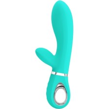 PRETTY LOVE - VIBRATEUR MULTIFONCTION G-SPOT THOMAS VERT AQUA