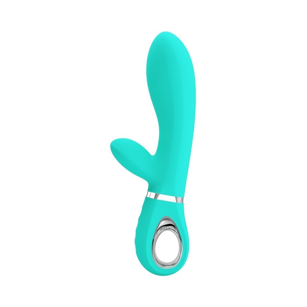 PRETTY LOVE - THOMAS MULTIFUNCTION G-SPOT VIBRATOR AQUA GREEN