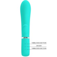 PRETTY LOVE - VIBRATORE MULTIFUNZIONE G-SPOT THOMAS VERDE ACQUA