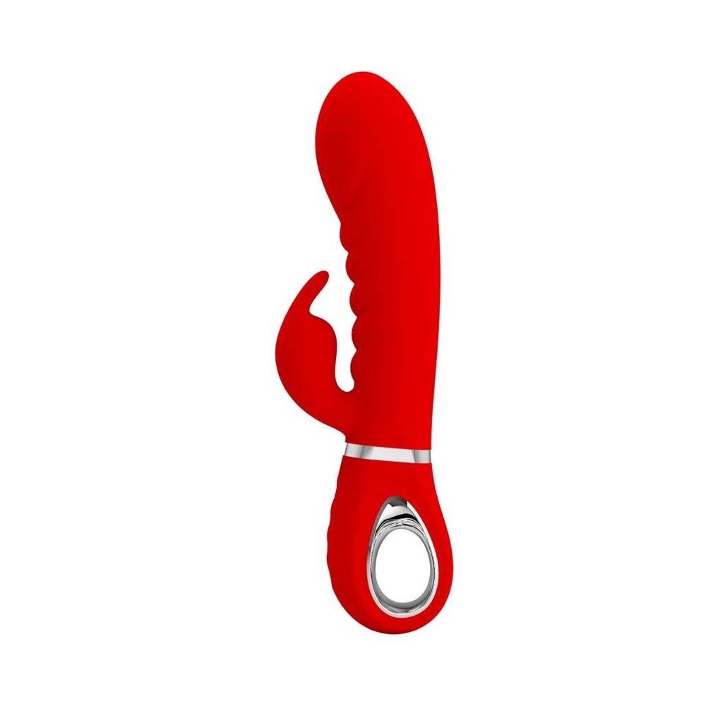 PRETTY LOVE - VIBRATEUR MULTIFONCTION G-SPOT PRESCOTT ROUGE