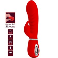 PRETTY LOVE - VIBRATORE MULTIFUNZIONE G-SPOT PRESCOTT ROSSO