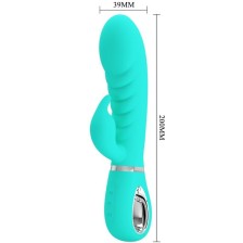 PRETTY LOVE - PRESCOTT MULTIFUNKTIONS-G-SPOT-VIBRATOR AQUA GREEN