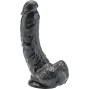 GET REAL - DILDO 20,5 CM COM BOLAS PRETAS