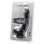 GET REAL - GODE 20,5 CM AVEC BOULES NOIRES