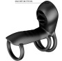 PRETTY LOVE - GAINE PÉNIS JAMMY 12 VIBRATIONS AVEC LANGUE EN SILICONE RECHARGEABLE
