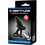 PRETTY LOVE - ANNEAU VIBRANT 10 VIBRATIONS SILICONE NOIR