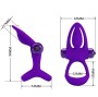 PRETTY LOVE - ANEL VIBRADOR 10 VIBRAÕES LILA SILICONE