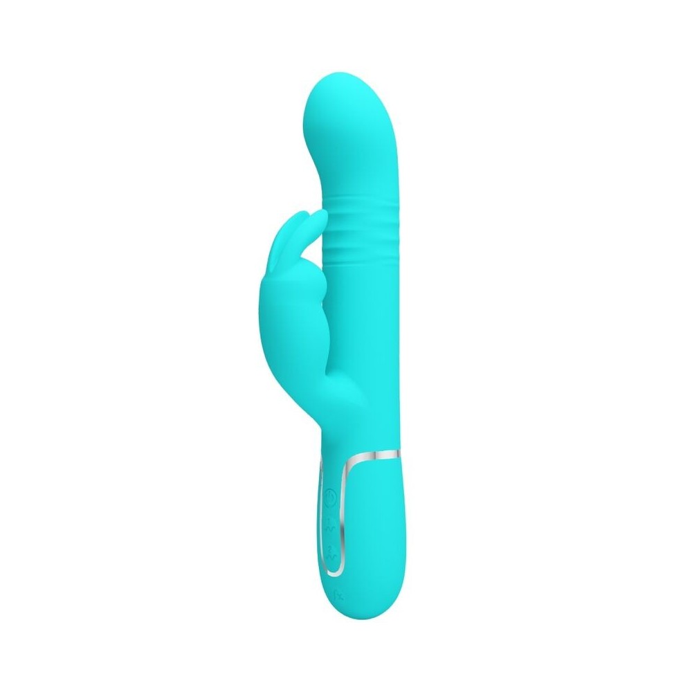 PRETTY LOVE - COALE RABBIT VIBRATOR PEARLS AQUA GREEN