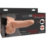 FETISH FANTASY SERIES - ARNÊS AJUSTVEL COM CONTROLE REMOTO PÊNIS REALISTA COM TESTÍCULOS RECARREGVEIS E VIBRADOR 15 CM