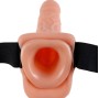 FETISH FANTASY SERIES - HARNAIS RÉGLABLE TÉLÉCOMMANDE PÉNIS RÉALISTE AVEC TESTICULES 17,8 CM