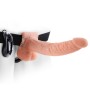 FETISH FANTASY SERIES - ADJUSTABLE HARNESS REMOTE CONTROL REALISTIC PENIS WITH TESTICLES 23 CM