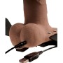 FETISH FANTASY SERIES - IMBRACATURA REGOLABILE PENE REALISTICO CON TESTICOLI RICARICABILI E VIBRATORE 15 CM