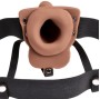 FETISH FANTASY SERIES - ADJUSTABLE HARNESS REALISTIC PENIS WITH RECHARGEABLE TESTICLES AND VIBRATOR 15 CM