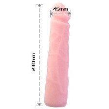 BAILE - DILDO DE SILICONE REALÍSTICO COM TOQUE DE PELE 23 CM