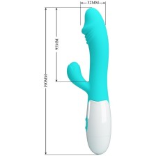 PRETTY LOVE - VIBRADOR SNAPPY G-SPOT AQUA VERDE