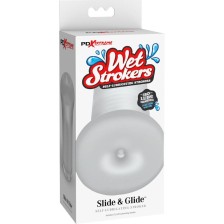 FETISH FANTASY EXTREME - SLIDE & GLIDE STROKER IN SILICONE TRASPARENTE