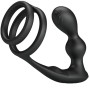 PRETTY LOVE - MARSHALL PENIS RING WITH VIBRATORY ANAL PLUG WITH REMOTE CONTROL