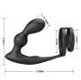 PRETTY LOVE - MARSHALL PENIS RING WITH VIBRATORY ANAL PLUG WITH REMOTE CONTROL