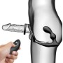 PRETTY LOVE - MARSHALL PENIS RING WITH VIBRATORY ANAL PLUG WITH REMOTE CONTROL