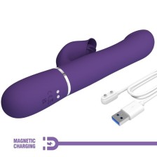 PRETTY LOVE - VIBRADOR DE COELHO PÉROLAS ROXO