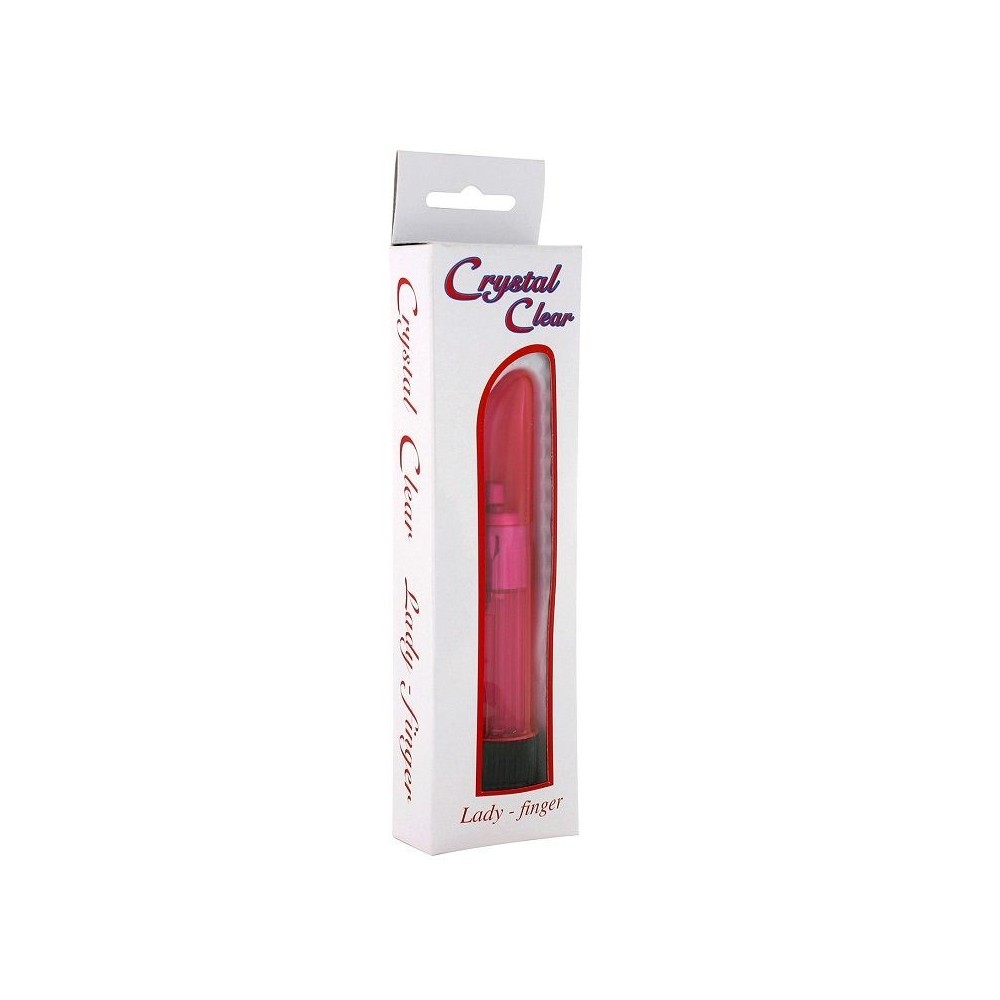 SEVEN CREATIONS - CRYSTAL CLEAR VIBRATOR LADY PINK