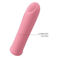 PRETTY LOVE - CURTIS MINI SUPER POWER VIBRATOR 12 PINK SILICONE VIBRATIONS