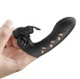 PRETTY LOVE - COUVERCLE DE DOIGT VIBRATEUR LAPIN NOIR VANCE