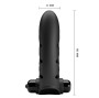 PRETTY LOVE - COUVERCLE DE DOIGT VIBRATEUR LAPIN NOIR VANCE