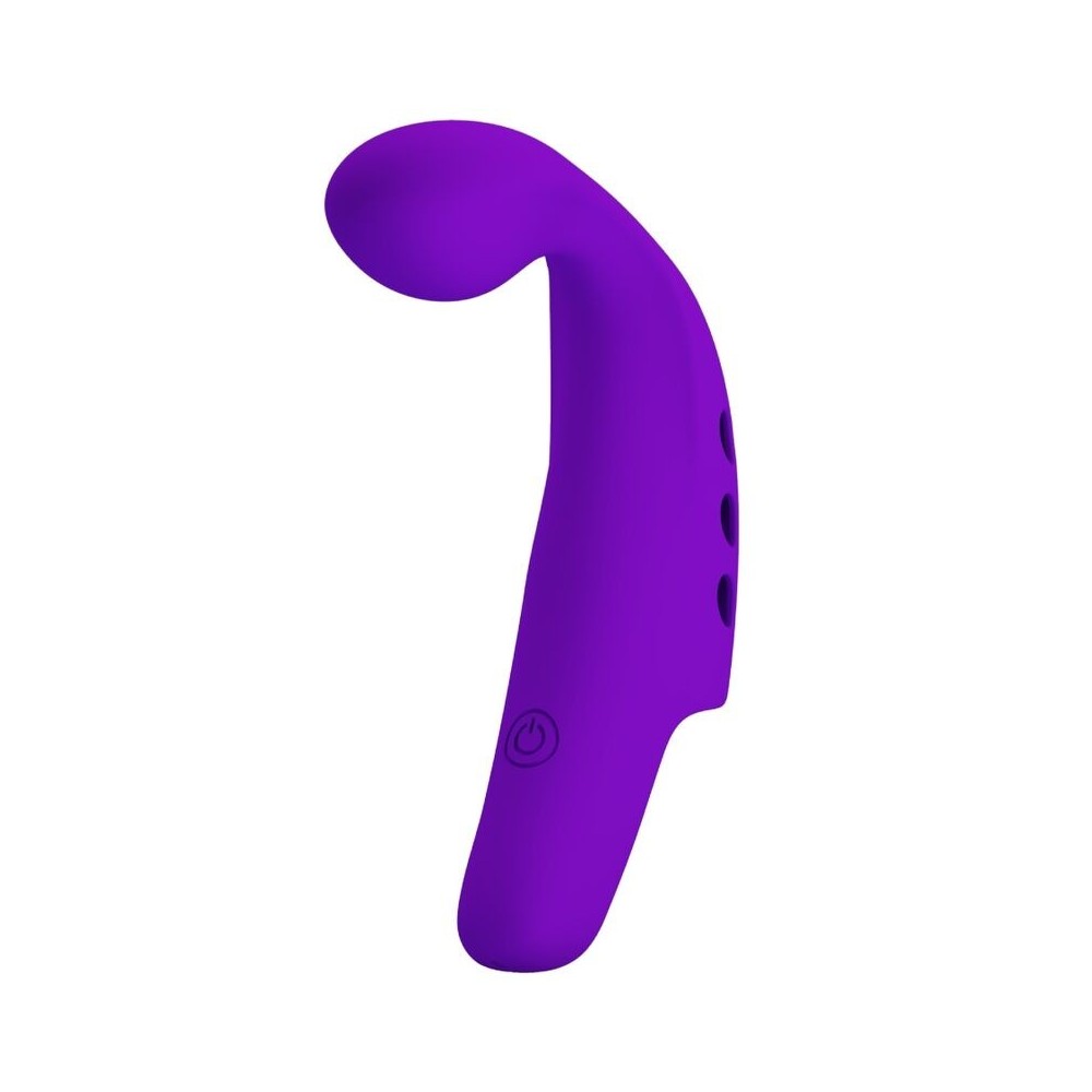 PRETTY LOVE - GORGON PURPLE RECHARGEABLE FINGER VIBRATOR