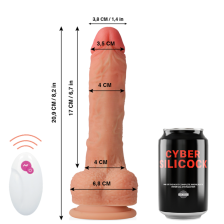 CYBER SILICOCK - TÉLÉCOMMANDE RÉALISTE MASTER HUCK 20.9 CM -O- 4 CM