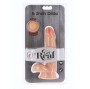 GET REAL - DUAL DENSITY DILDO 17 CM BALLS SKIN