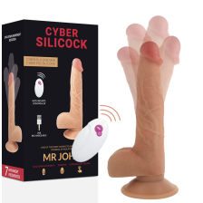 CYBER SILICOCK - FERNBEDIENUNG REALISTISCH MR JOHN 23.88 CM -O- 4.3 CM