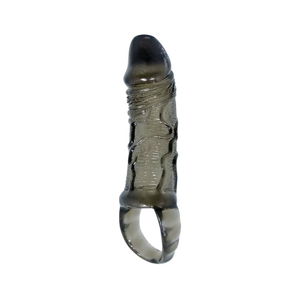 BAILE - GAINE DEXTENSION DE PÉNIS AVEC SANGLE POUR TESTICULES 11.5 CM