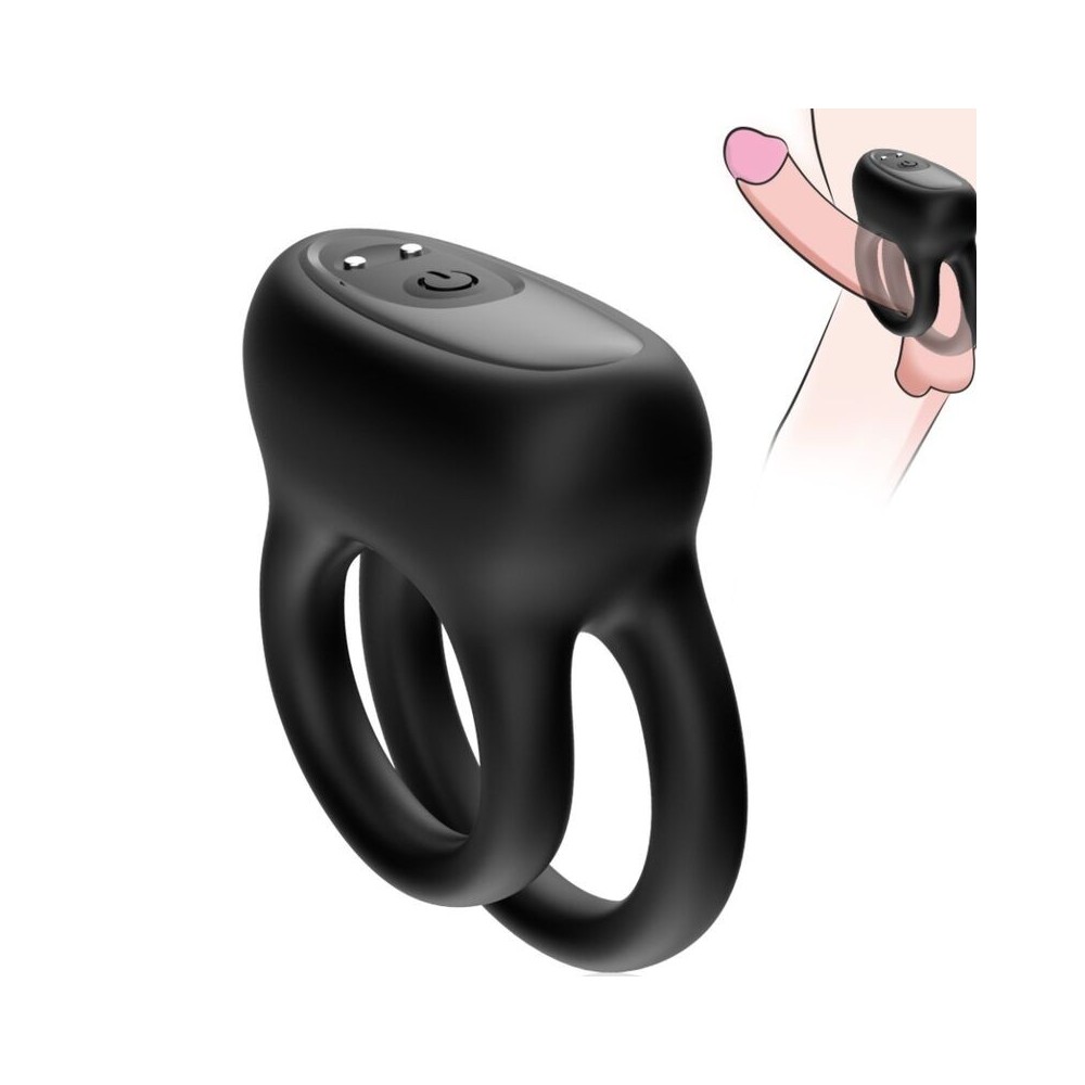 ARMONY - VIBRATORE DOPPIO ANELLO NERO