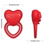 ARMONY - ANNEAU VIBRATEUR COEUR ROUGE