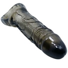 BAILE - GAINE DEXTENSION DE PÉNIS AVEC SANGLE POUR TESTICULES 11.5 CM