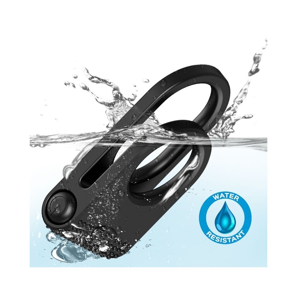 ARMONY - TWINS DOPPIO ANELLO VIBRATORE PER COPPIA NERO