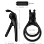 ARMONY - ANNEAU VIBRATEUR DOUBLE TRAVELER POUR COUPLES LAPIN NOIR