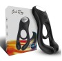ARMONY - VEYRON DOUBLE VIBRATEUR ANNEAU JOUET POUR COUPLES TÉLÉCOMMANDE NOIR