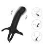 ARMONY - GODE AVEC ANNEAU ET VIBRATEUR TÉLÉCOMMANDE NOIR