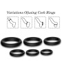 ARMONY - ANNEAUX DE VERROUILLAGE SILICONE NOIR